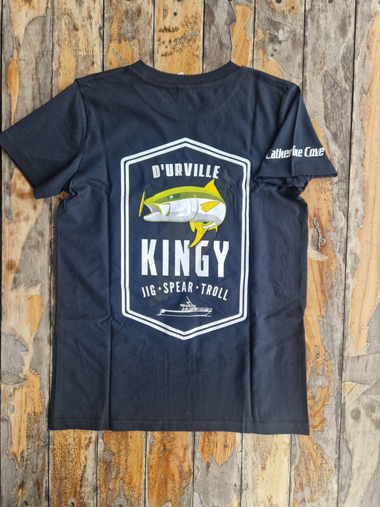 Kids blue Kingfish t-shirt